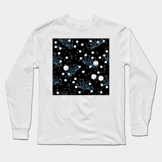 Seashell Pattern Long Sleeve T-Shirt by Countryside